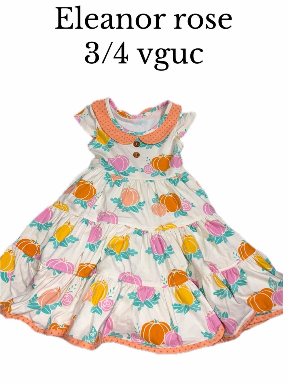 Eleanor rose 3:4 pumpkin Halloween dress